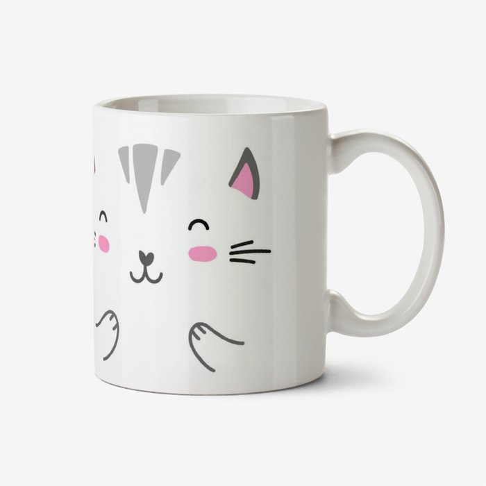 Cute Kitten Graphic Illustration Birthday Mug