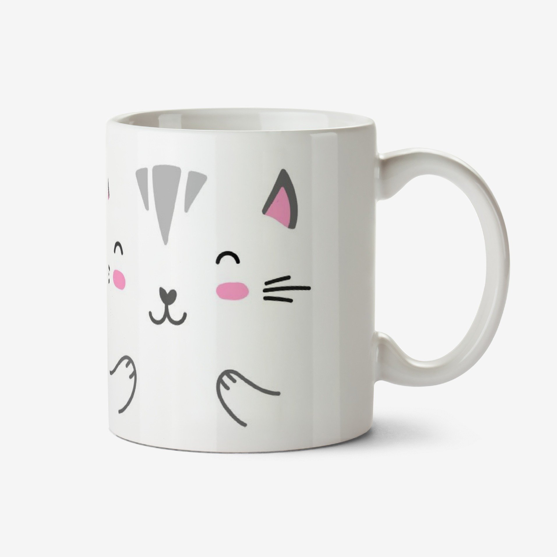 Moonpig Cute Kitten Graphic Illustration Birthday Mug Ceramic Mug