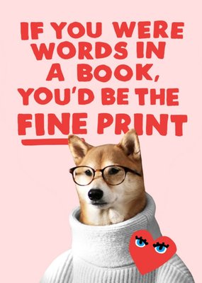 Jolly Awesome Fine Print Funny Card
