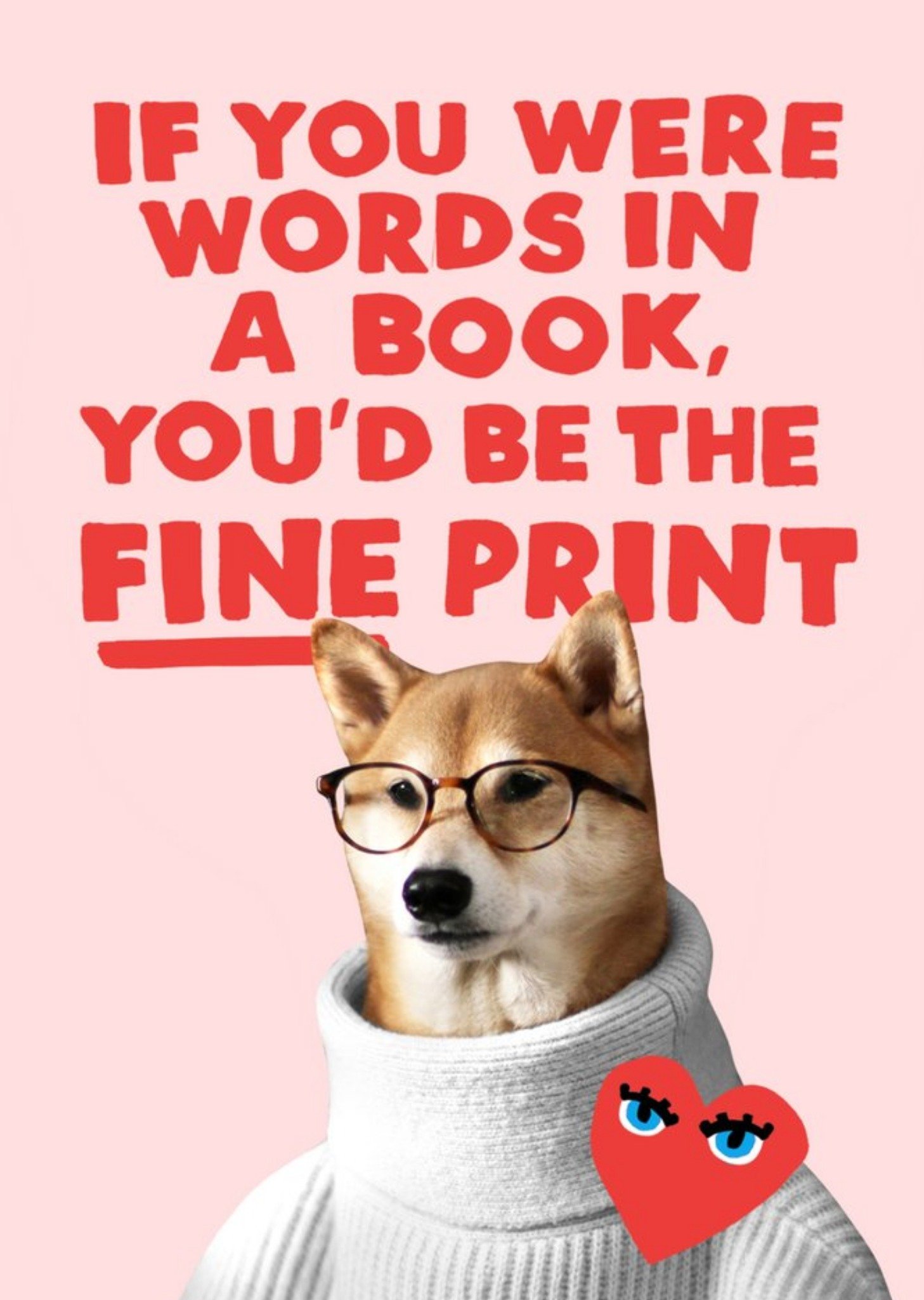 Jolly Awesome Fine Print Funny Card, Large