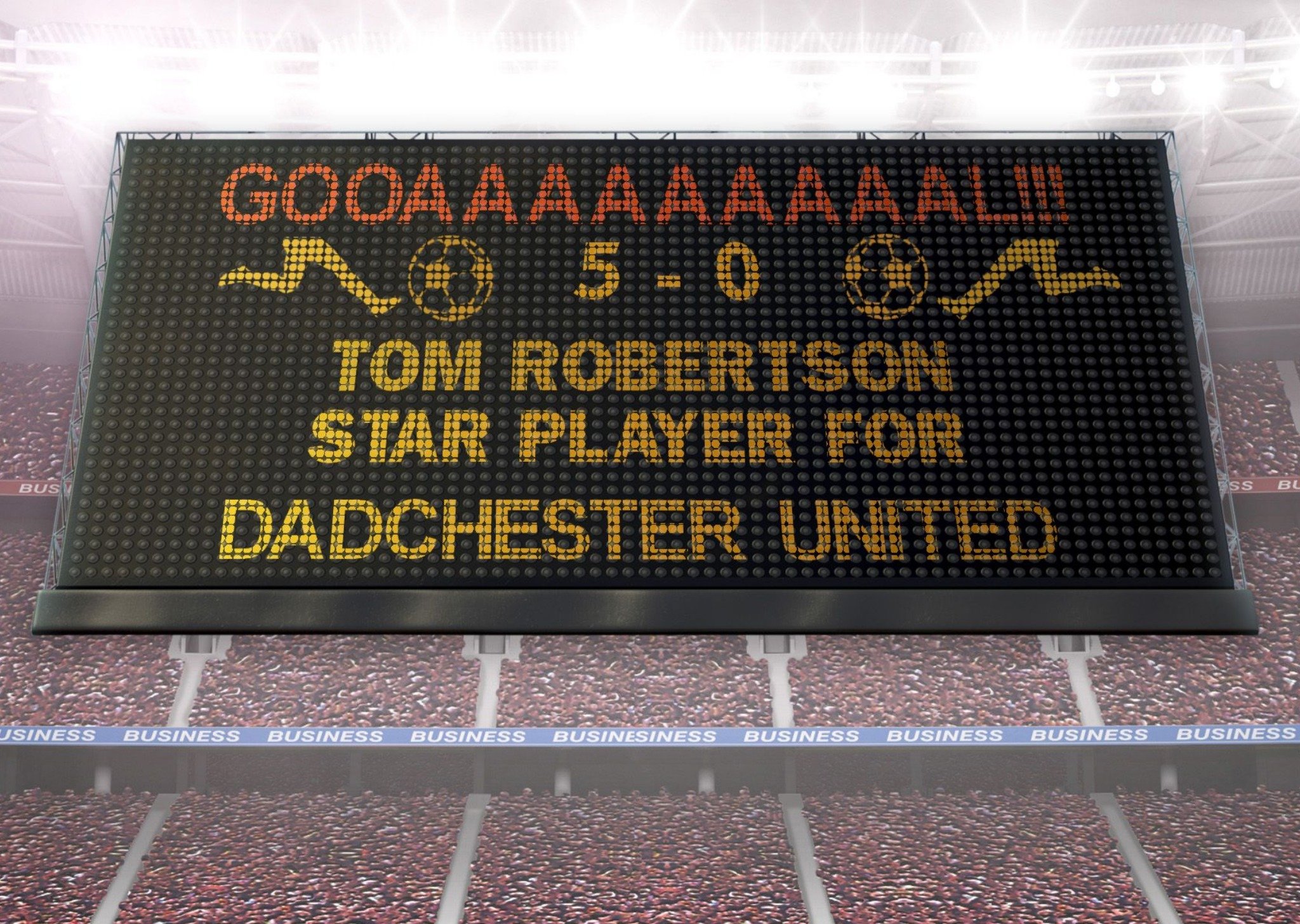 Personalised Star Player For Dadchester Football Father's Day Card