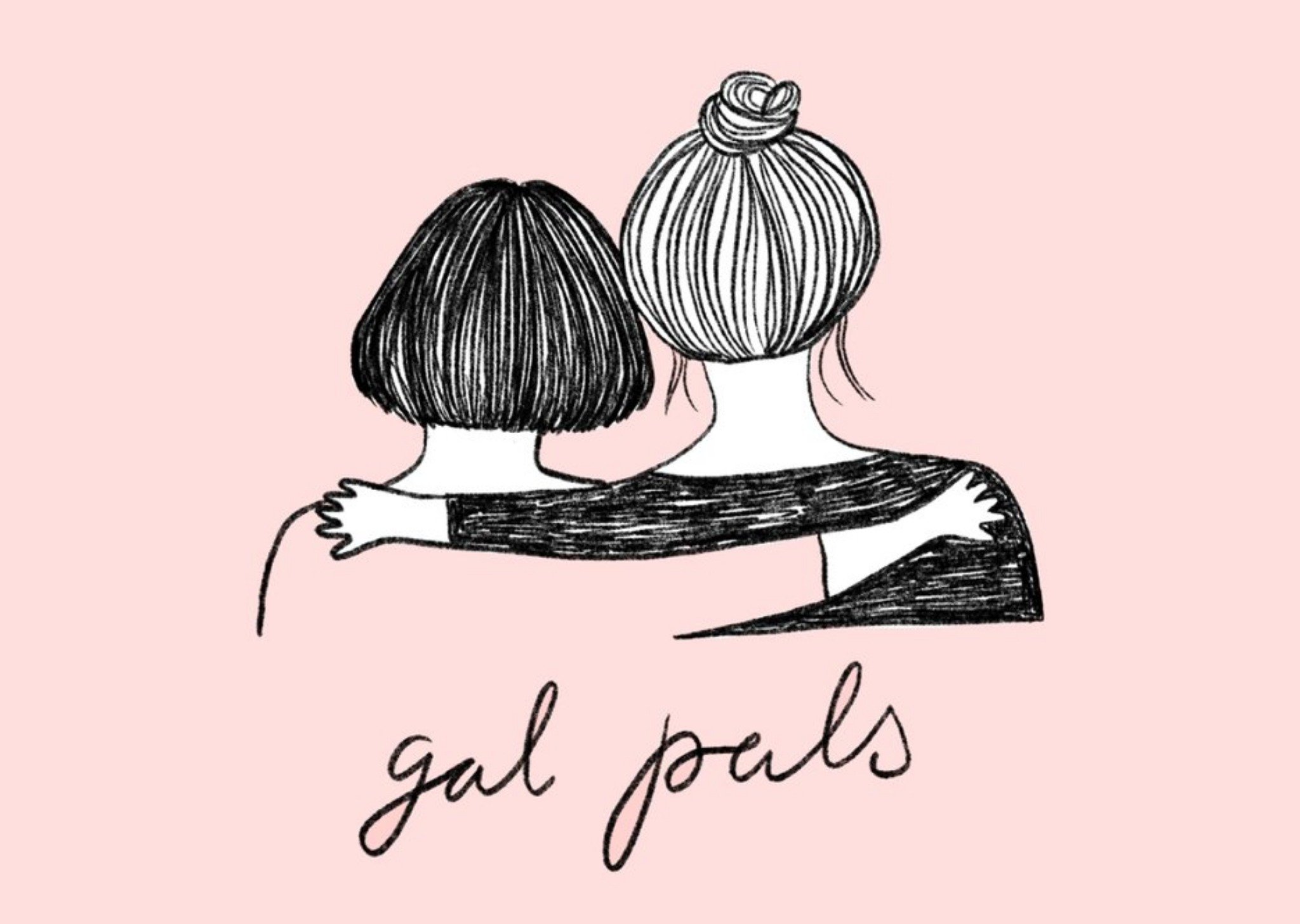 Gal Pals Pink Card Ecard