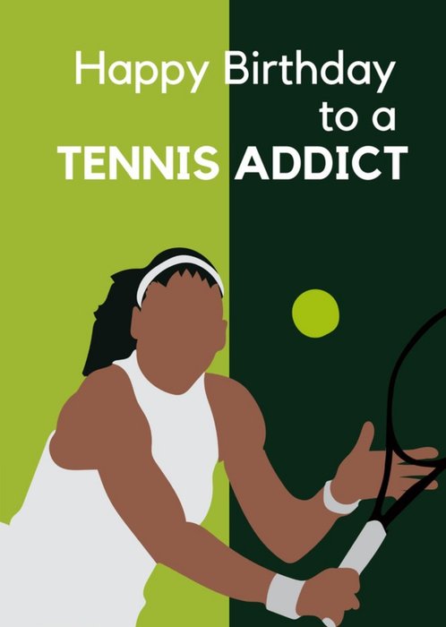 Anoela Happy Birthday To A Tennis Addict Card