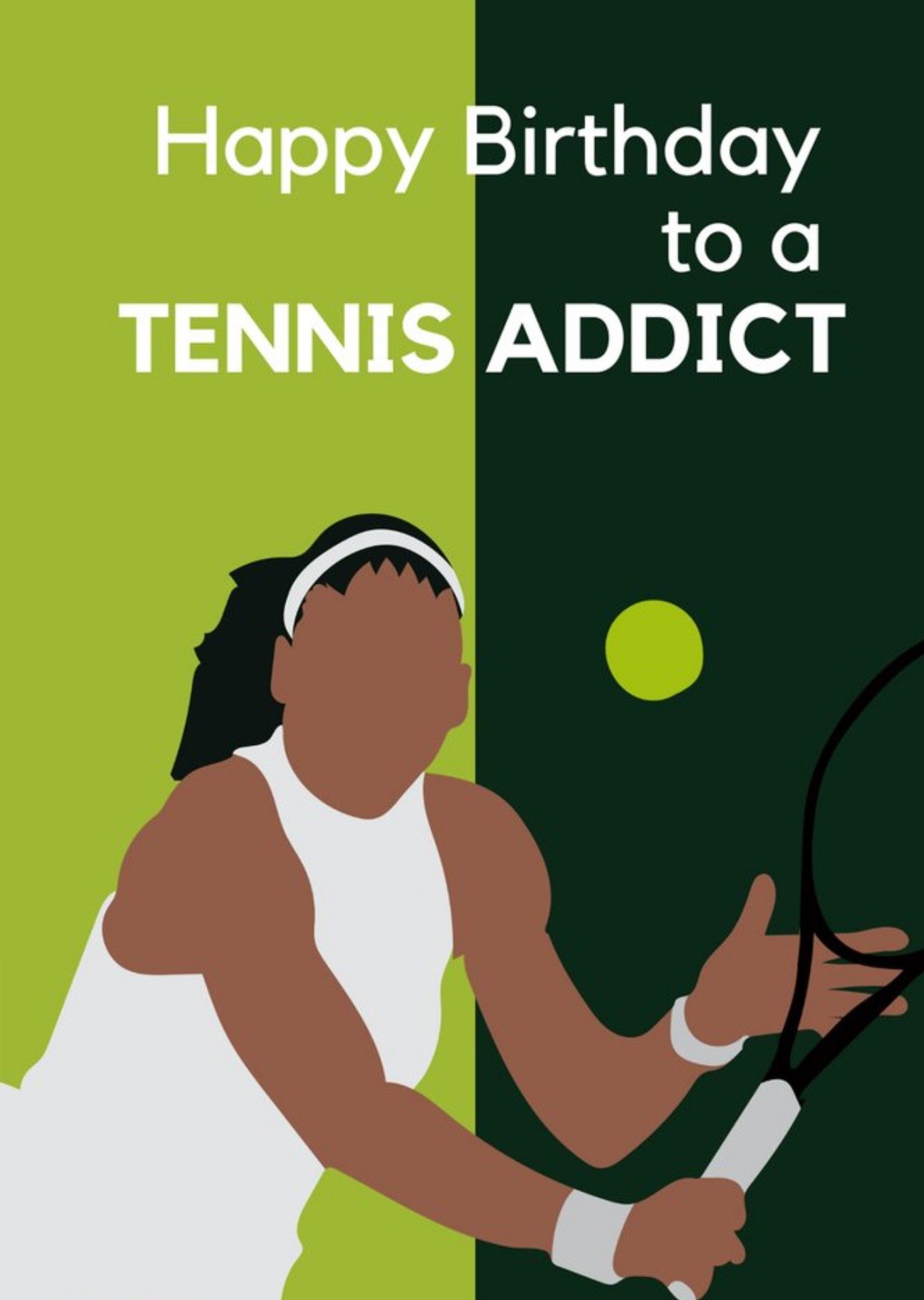 Other Anoela Happy Birthday To A Tennis Addict Card