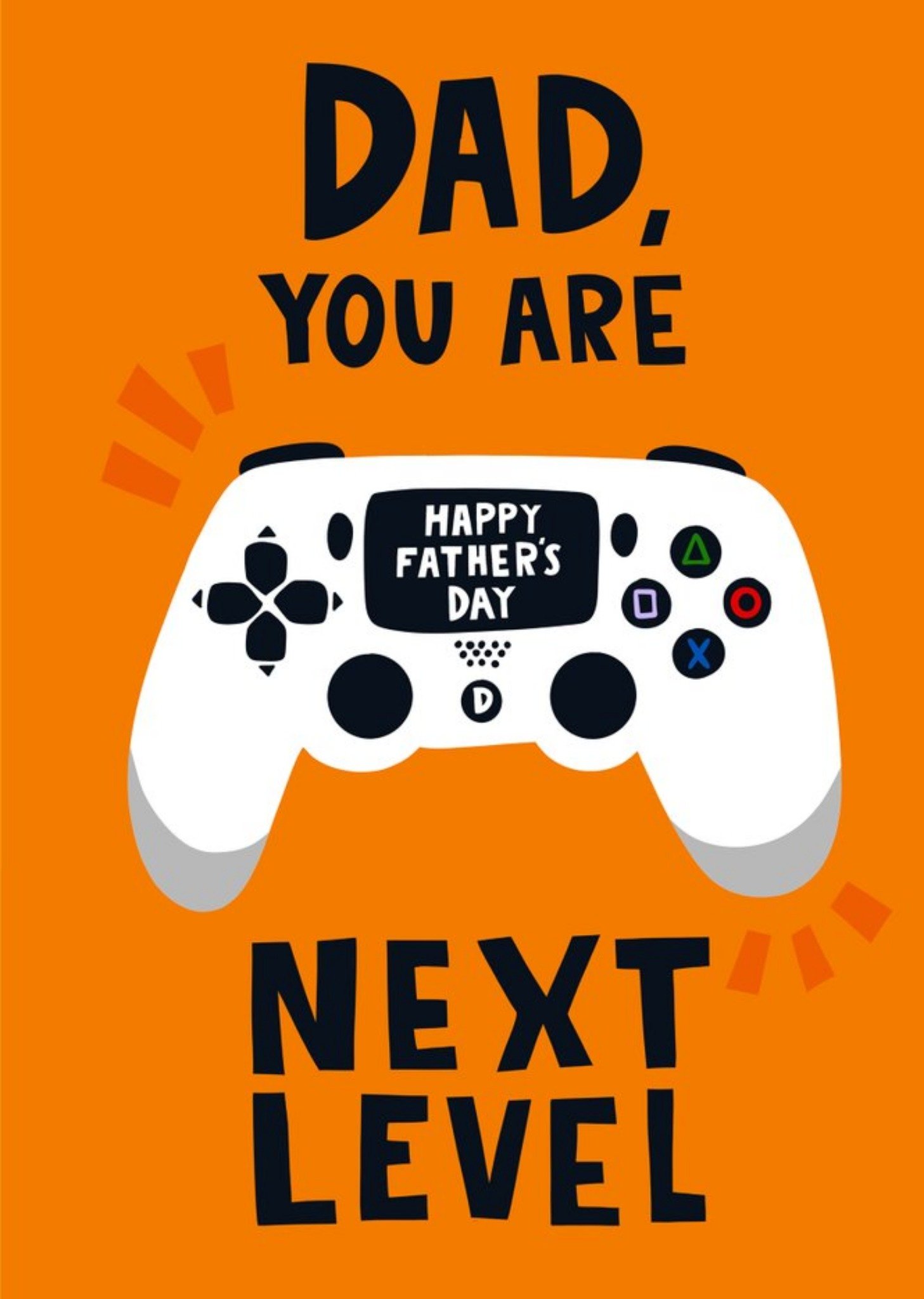 Moonpig Lucy Maggie Game Controller Illustration Dad You Next Level Father's Day Card Ecard