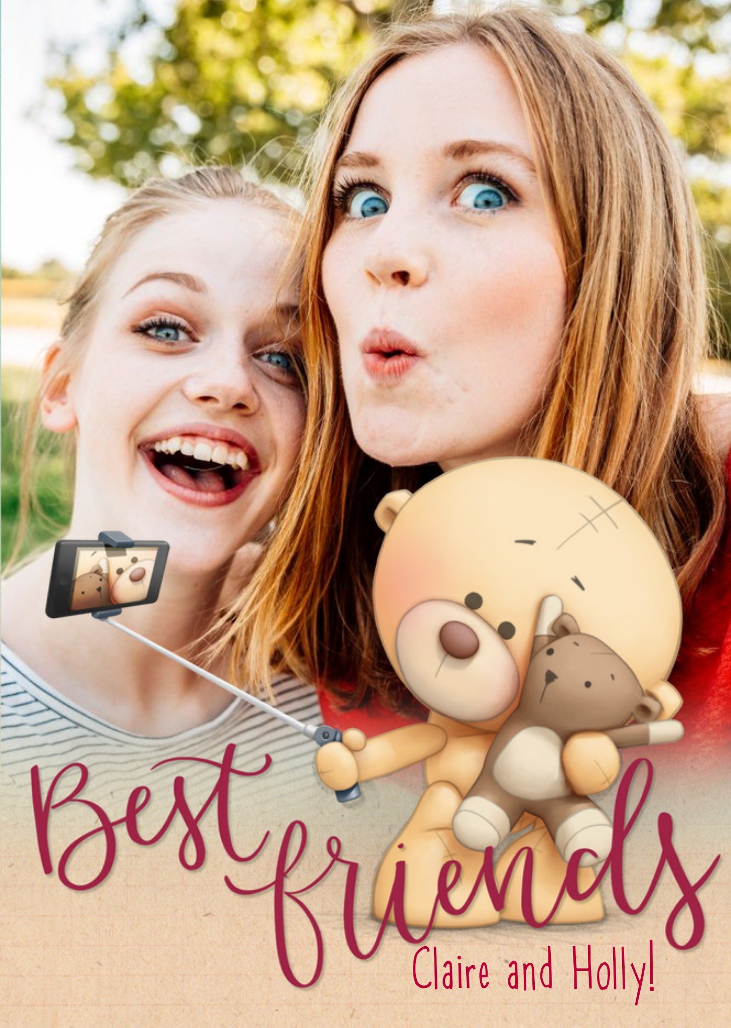 Moonpig Teddy Bears Best Friends Card Ecard
