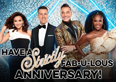 Have A Strictly Fab-u-lous Anniversary! Judges Photo Card