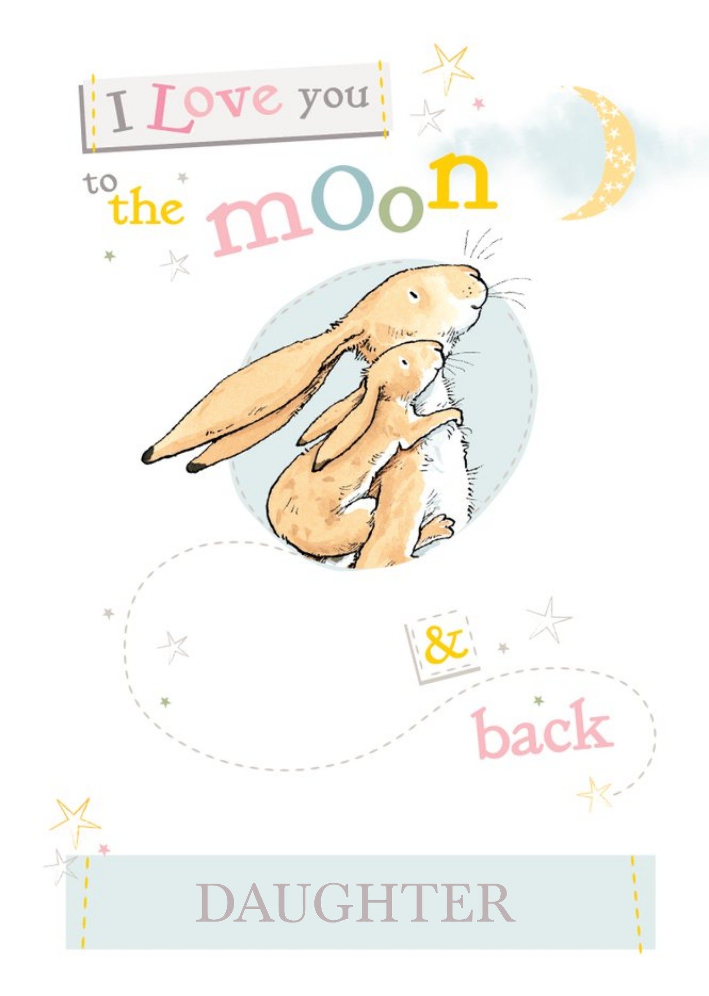 Peter Rabbit Danilo Ghmily Love You To The Moon And Back Daughter Card, Large