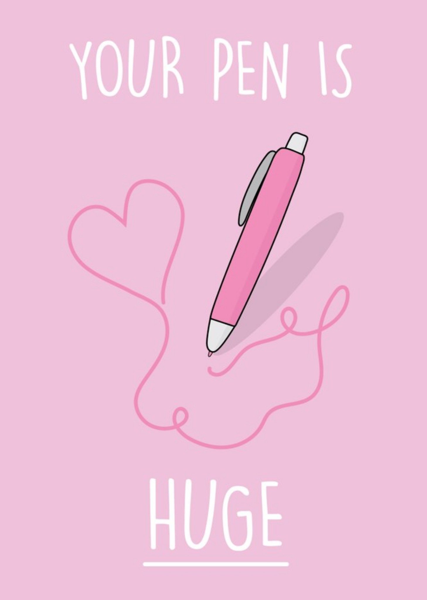 Rumble Cards Your Pen Is Huge Valentines Day Card