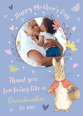 Peter Rabbit Happy Mothers Day Grandmother Photo Upload Card