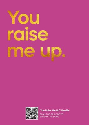 'You Raise Me Up' Westlife Say It With Songs Mothers Day Card