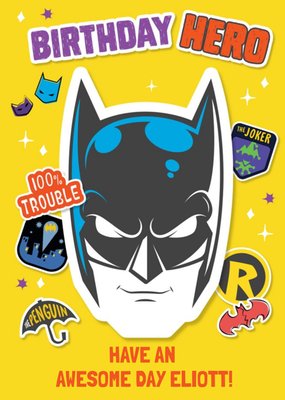 Batman Kids Birthday Hero Card