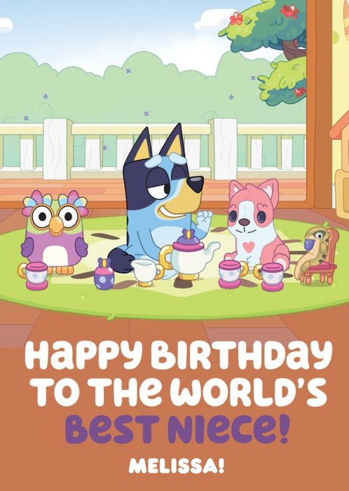 Bluey World's Best Niece Birthday Card