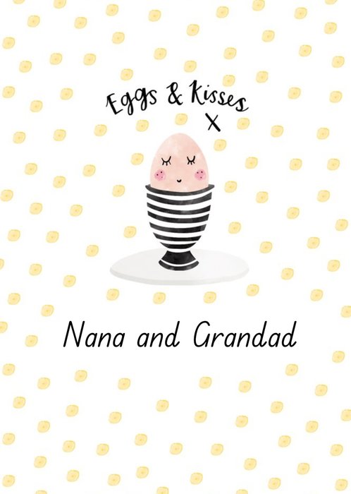 Eggs And Kisses Easter Card