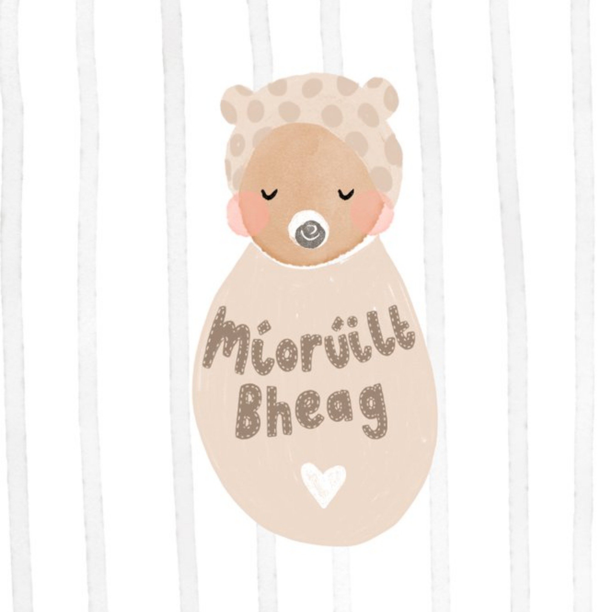 Moonpig Cute Illustrated Baby New Baby Card, Large