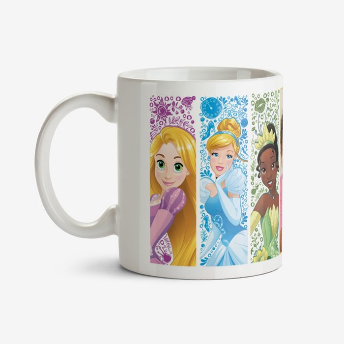 Disney Princess Ceramic Mug, Official Disney Personalised Mug customised  Cup, Personalised Disney Princess Mug