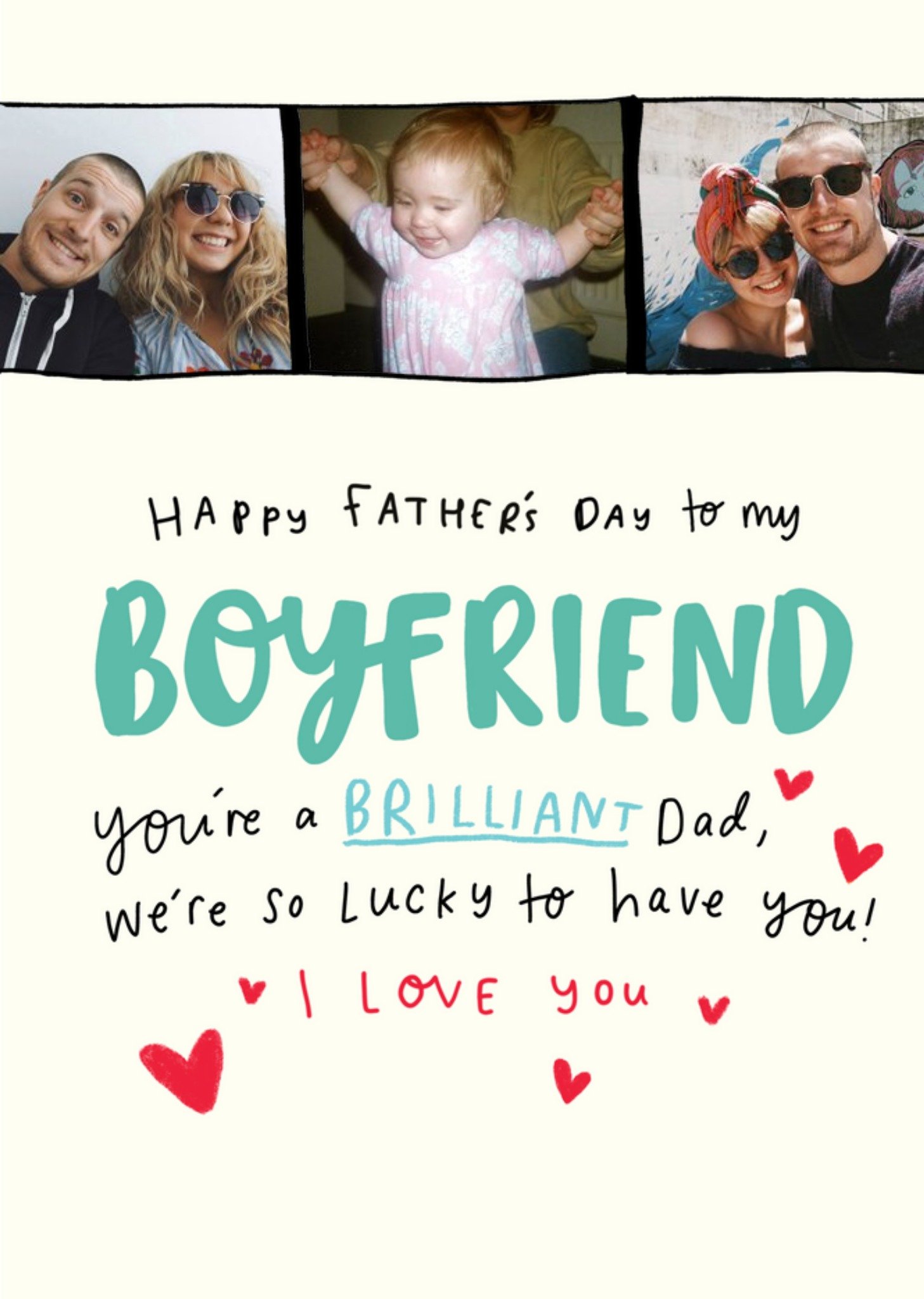 Other The Happy News Boyfriend Photo Upload Father's Day Card Ecard