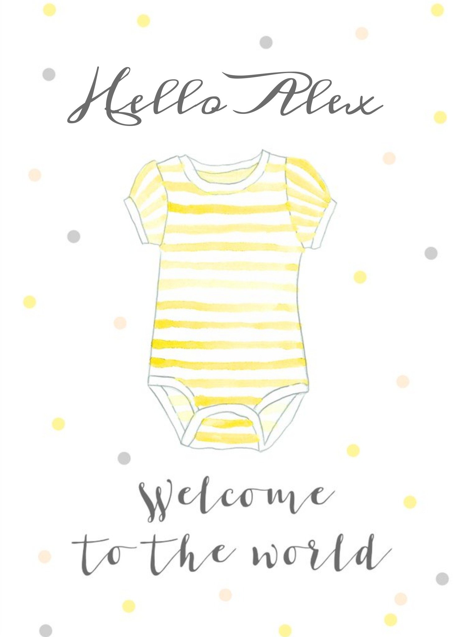 Moonpig Gender Neutral Welcome New Baby Card, Large