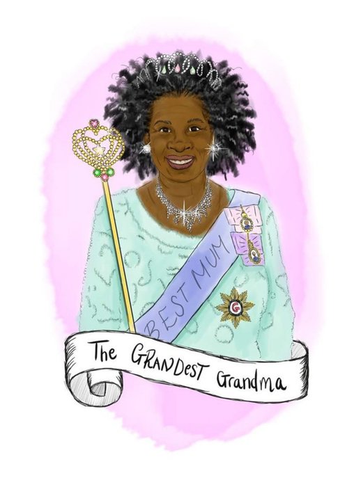 KitsCH Noir Mothers Day Grandma Card