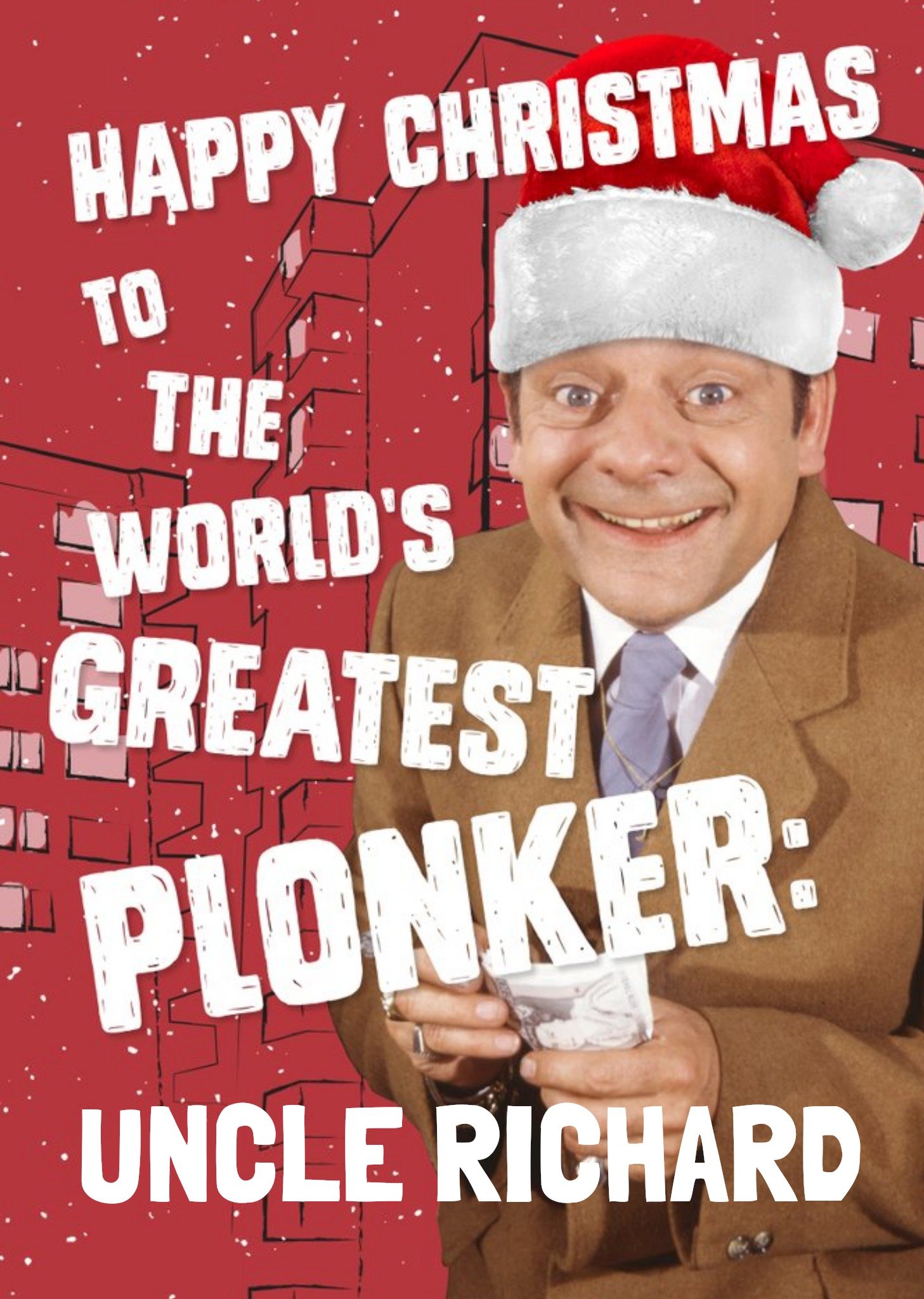 Bbc Only Fools And Horses World's Greatest Plonker Funny Christmas Card