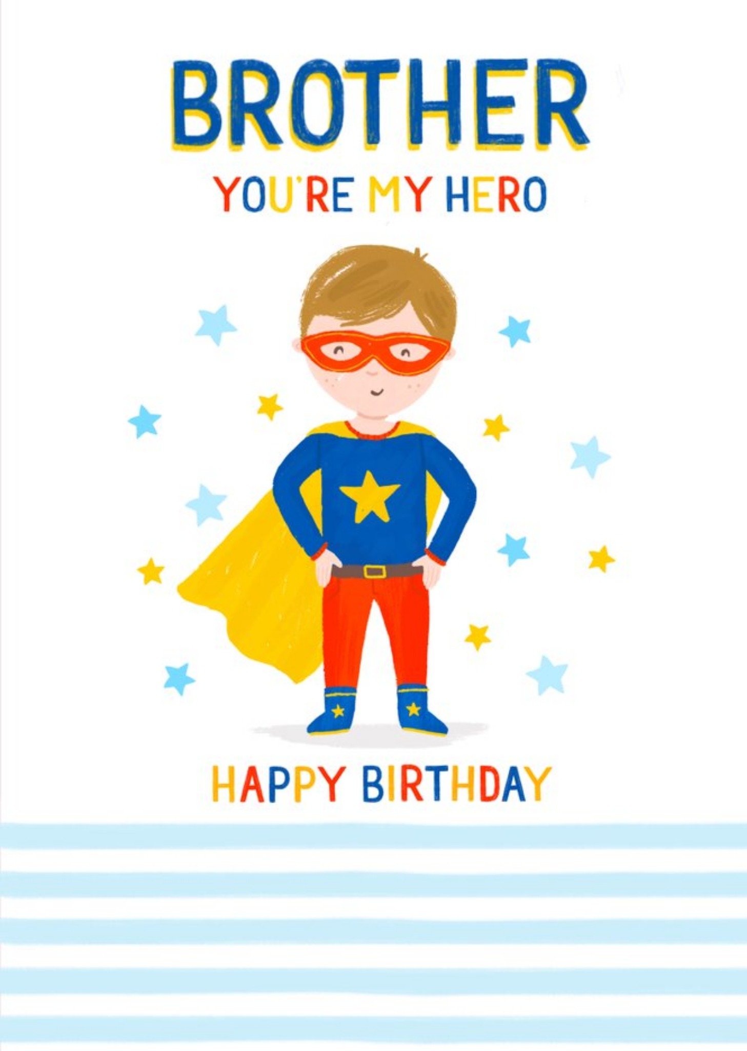 Brother You're My Hero Happy Birthday Card Ecard