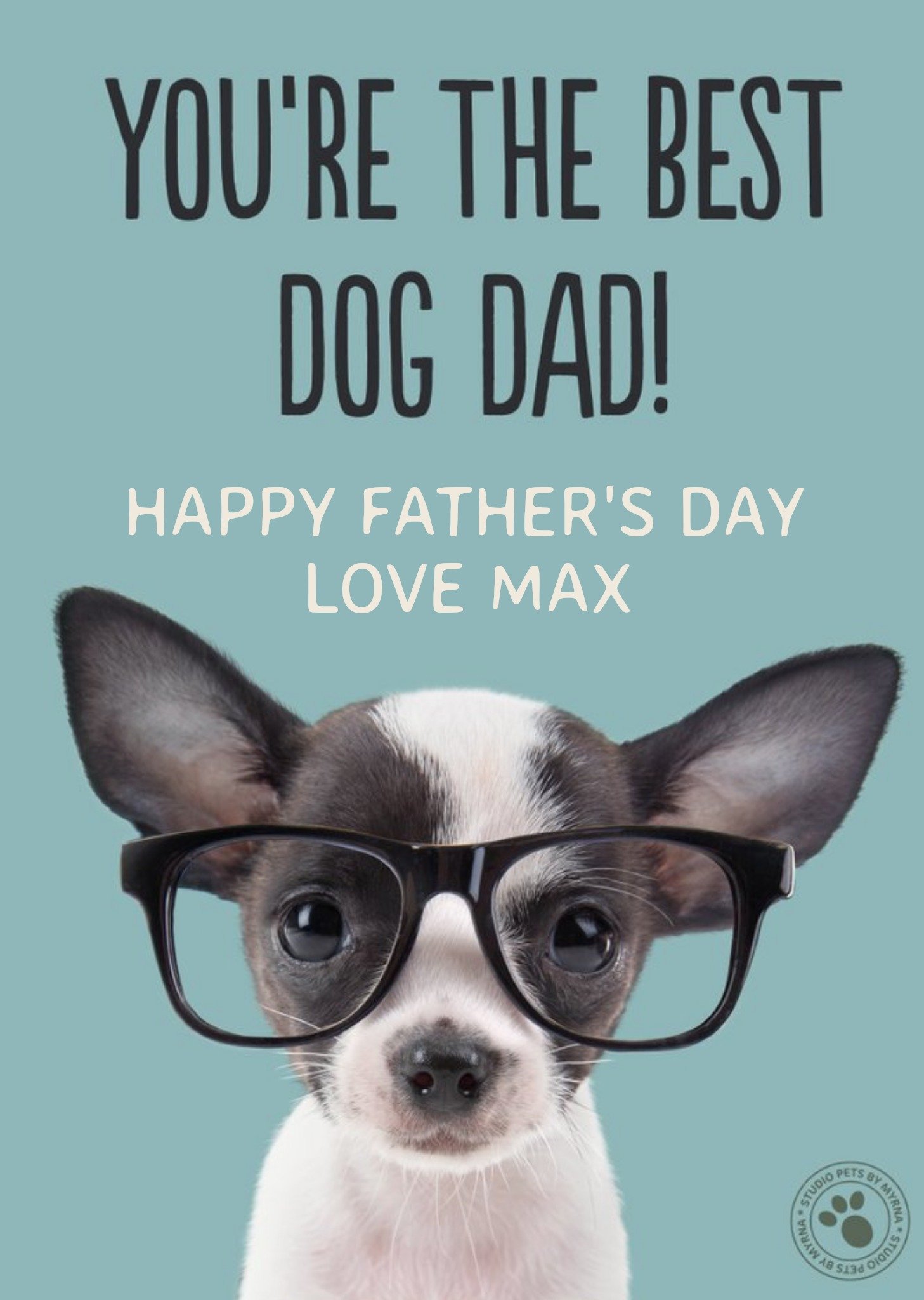 Studio Pets You Are The Best Dog Dad Card Ecard