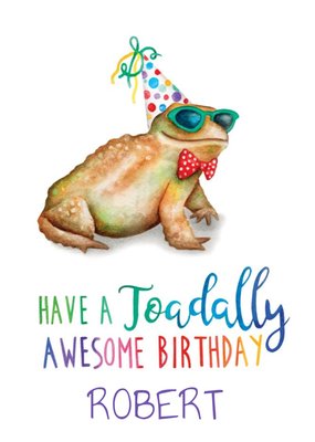 Citrus Bunn Funny Pun Animal Personalised Happy Birthday Card