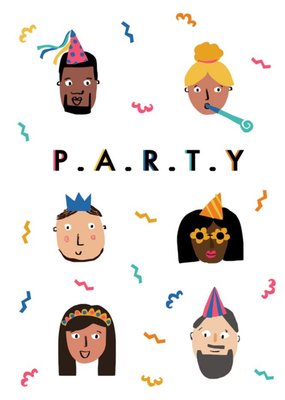 Diversity People Party Birthday Card