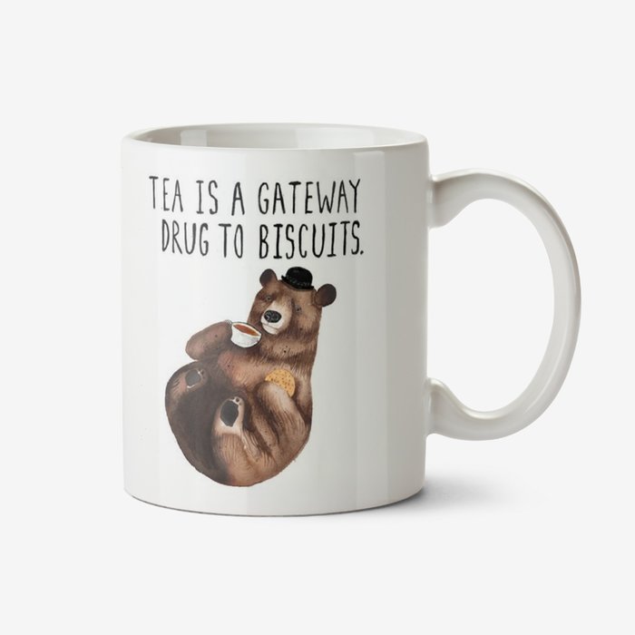 Jolly Awesome Tea is a Gateway Drug to Biscuits Bear mug