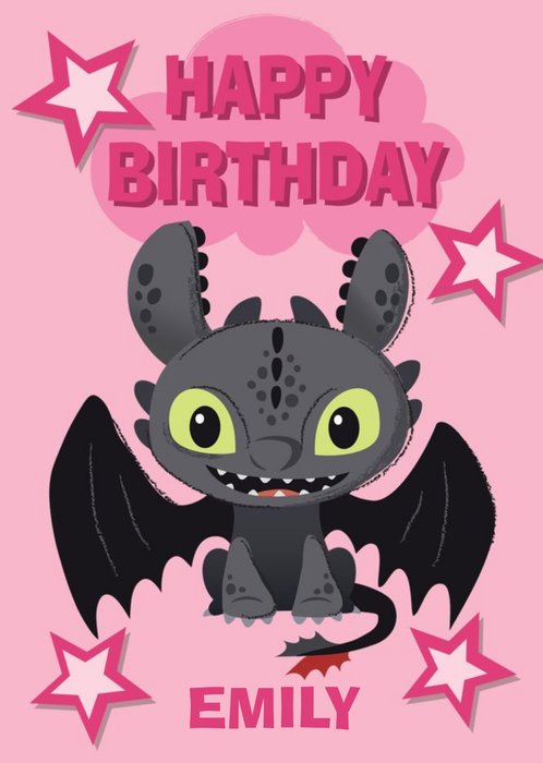 Cute How To Train Your Dragon Toothless Birthday Card