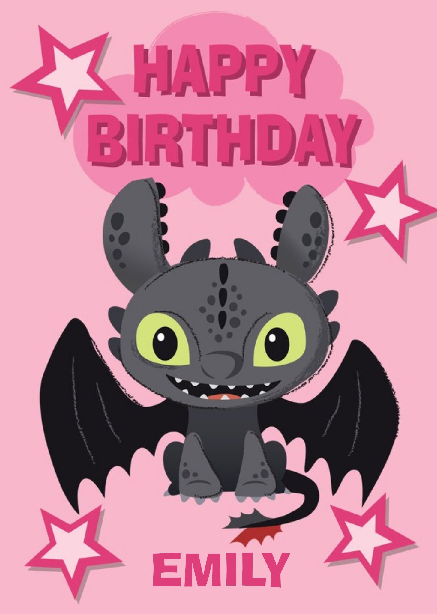 Cute How To Train Your Dragon Toothless Birthday Card Ecard