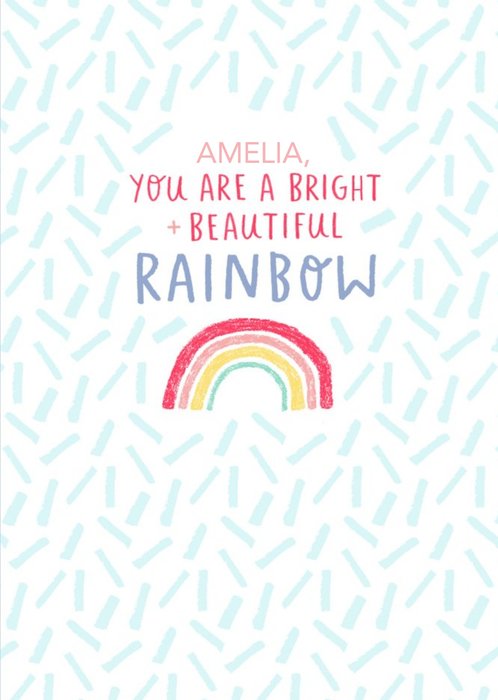 Pride greetings card - rainbow