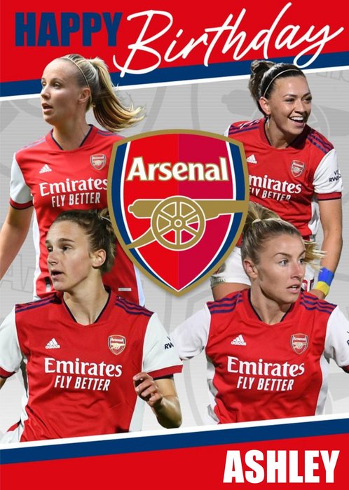 Arsenal Womens Birthday Card