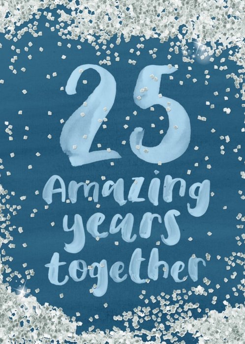Personalised 25th Anniversary Card