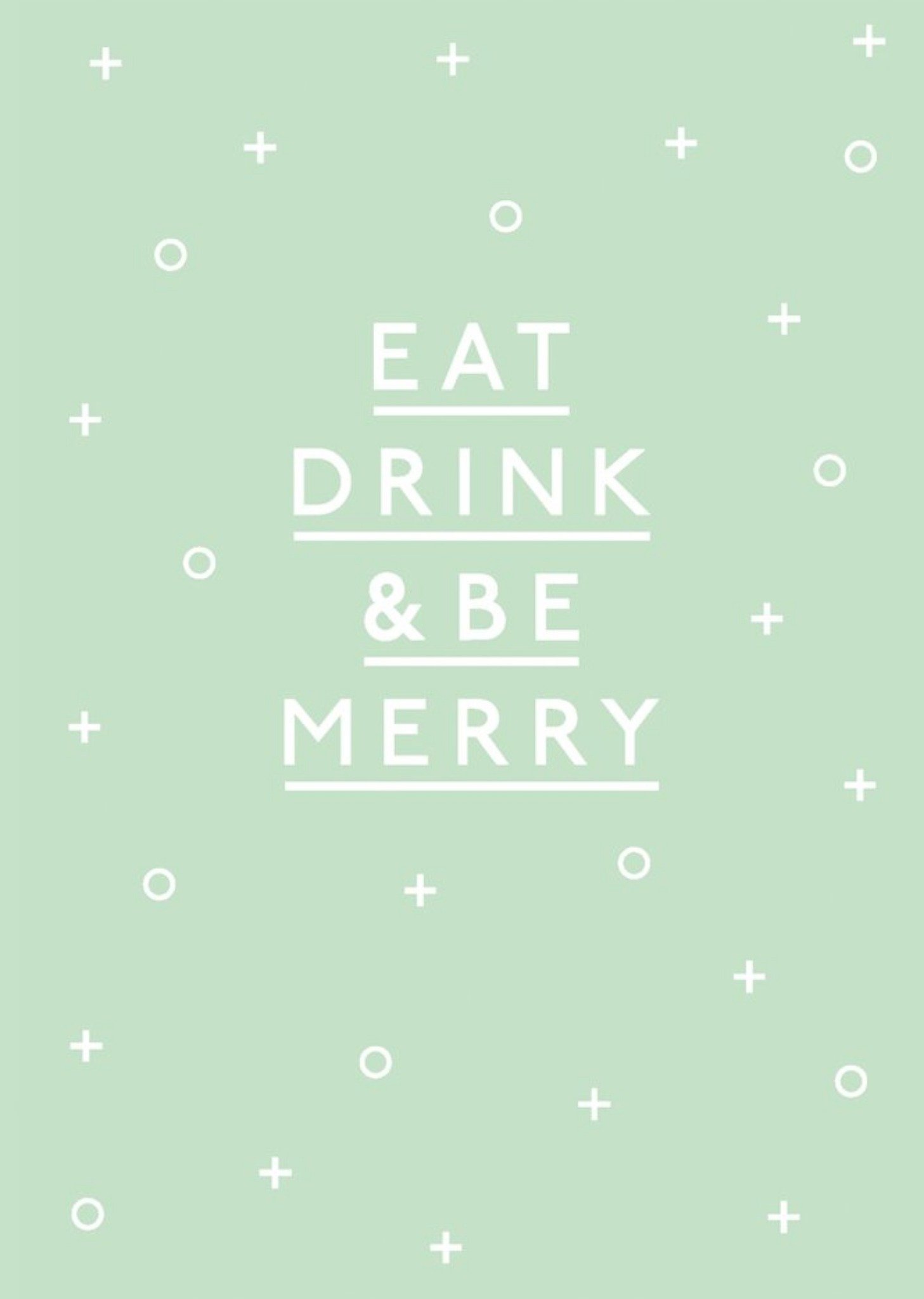 Sadler Jones Eat Drink And Be Merry Snowflakes Christmas Card Ecard