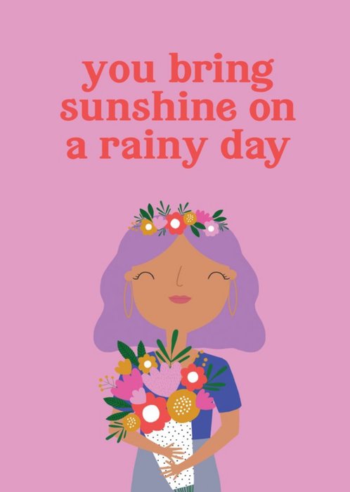 Rainy day with sunshine