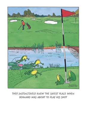 Personalised Golf Birthday Card