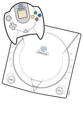 Sega Consoles Retro Dreamcast Tshirt