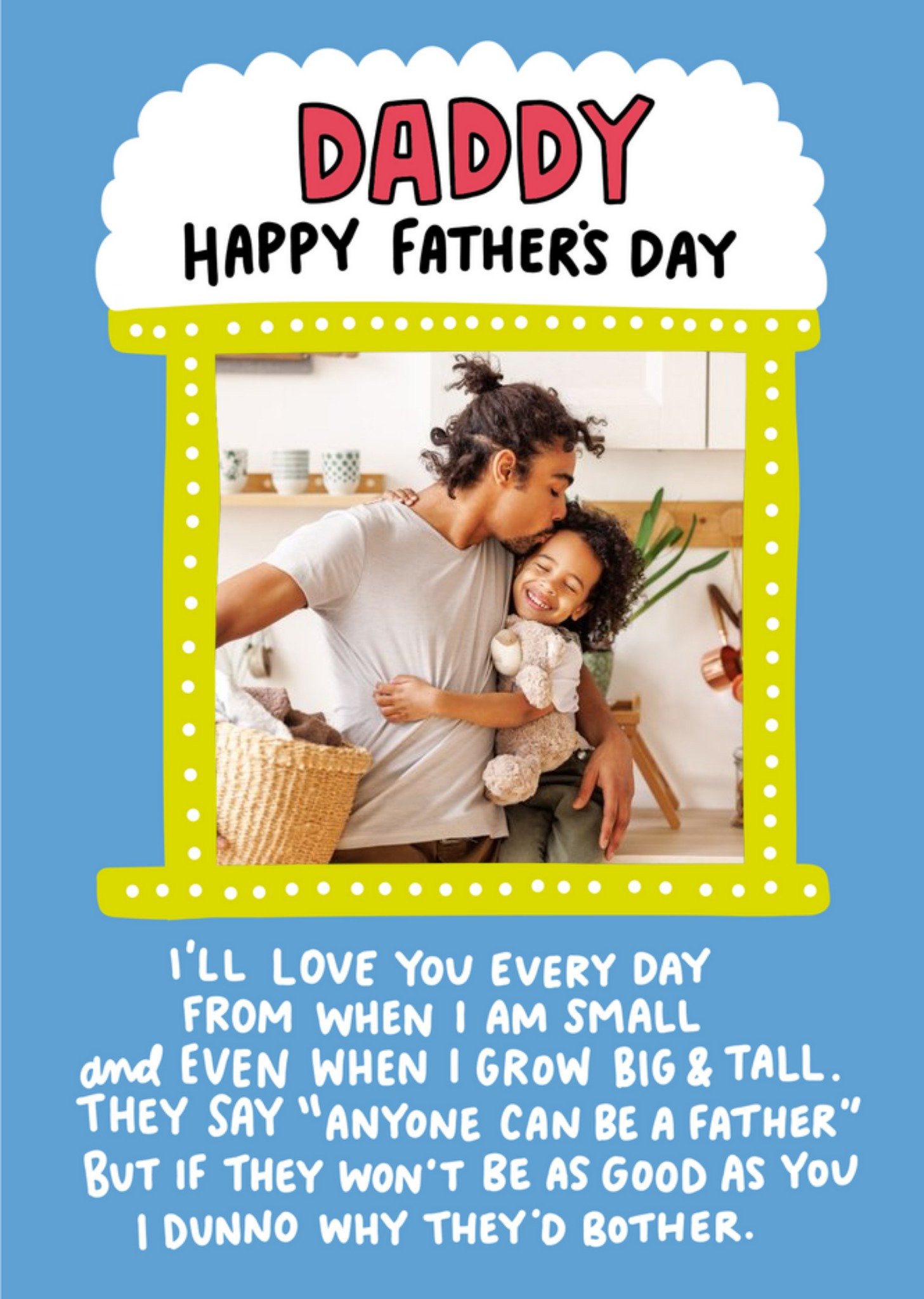 Moonpig Daddy Happy Father's Day Photo Upload Card Ecard