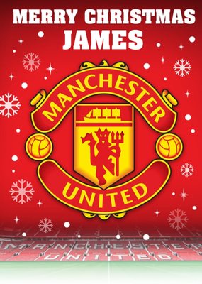 Manchester United FC Football Club Christmas Card