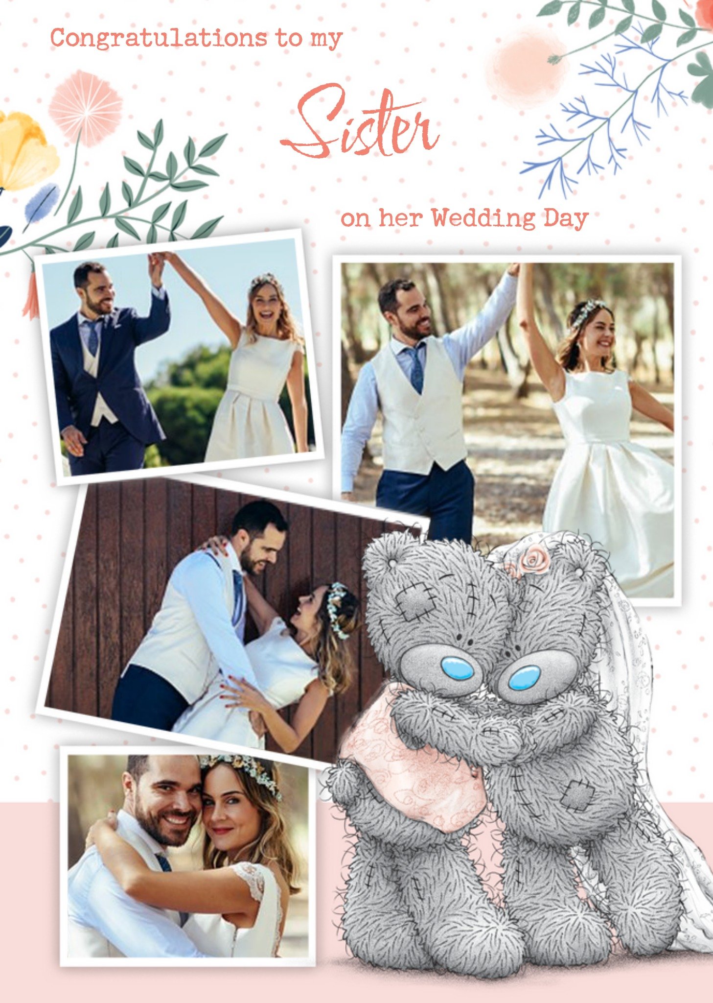 Cute Me To You Congratulations To My Sister Photo Upload Wedding Card Ecard
