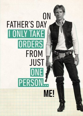 Star Wars Fathers Day Orders Card