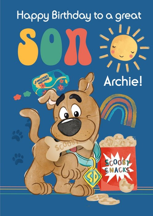 Scooby Doo Happy Birthday To A Great Son Card