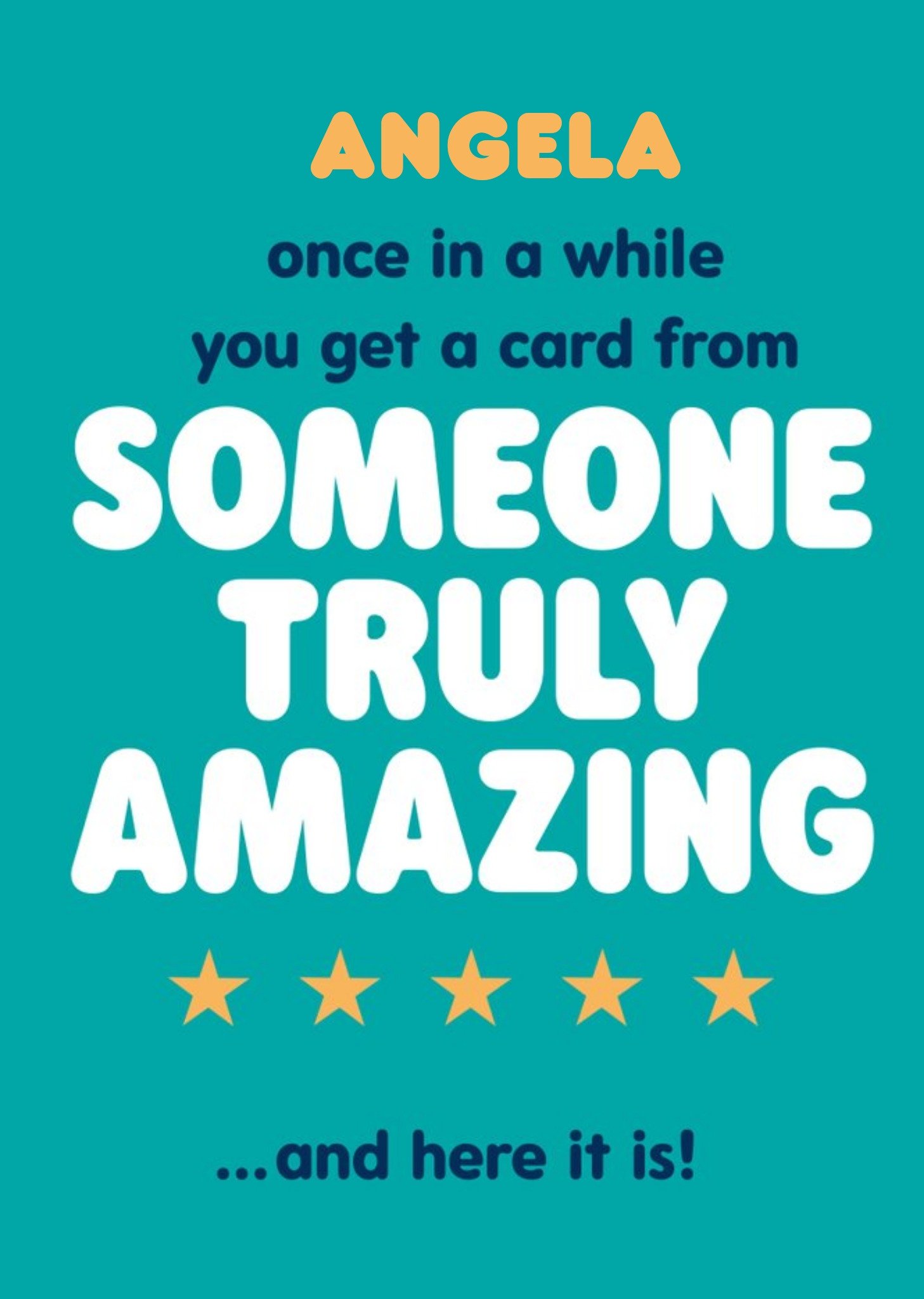 Typographical Funny Someone Truly Amazing Card Ecard