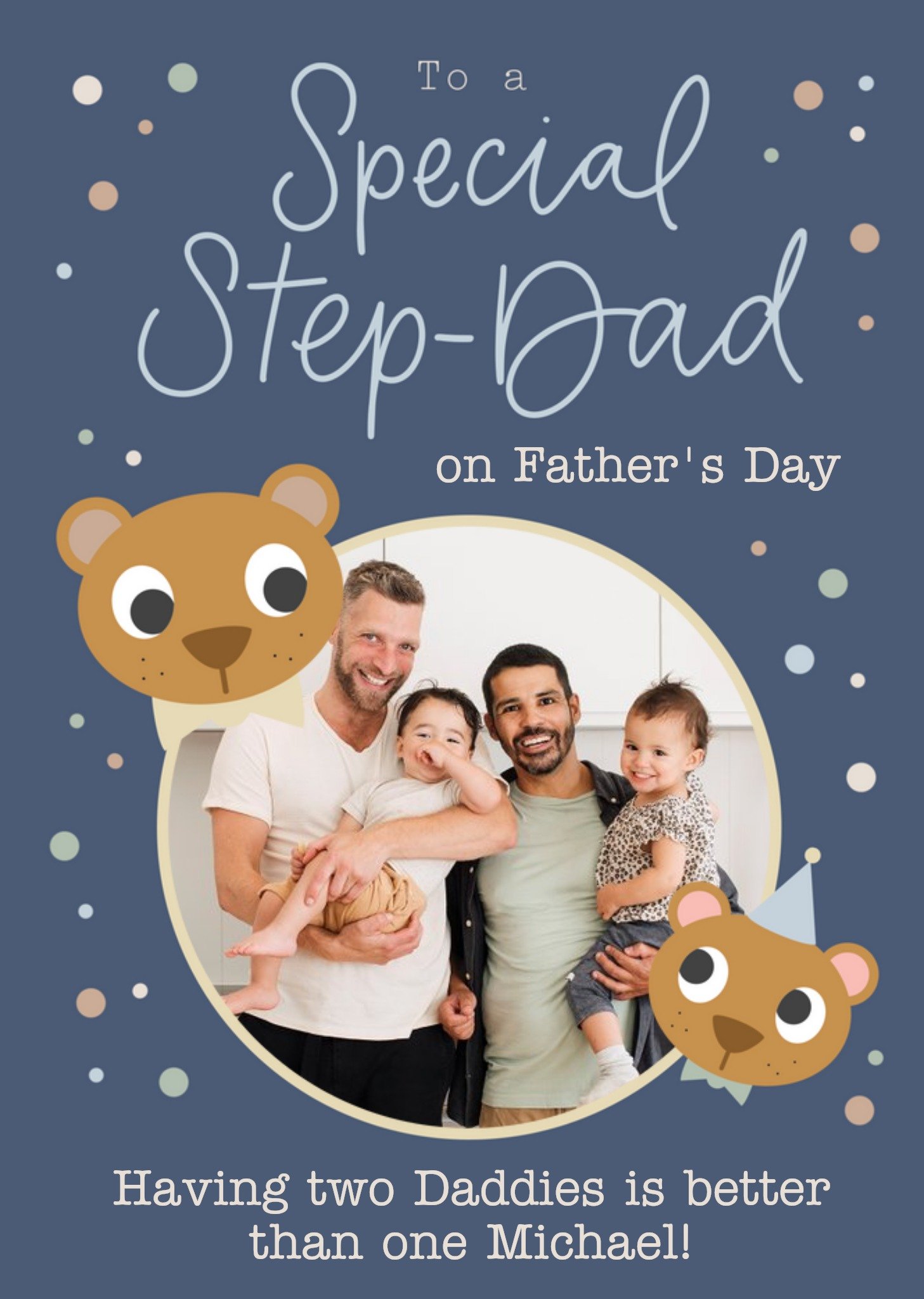 Scatterbrain To A Special Step-Dad Photo Upload Father's Day Card Ecard