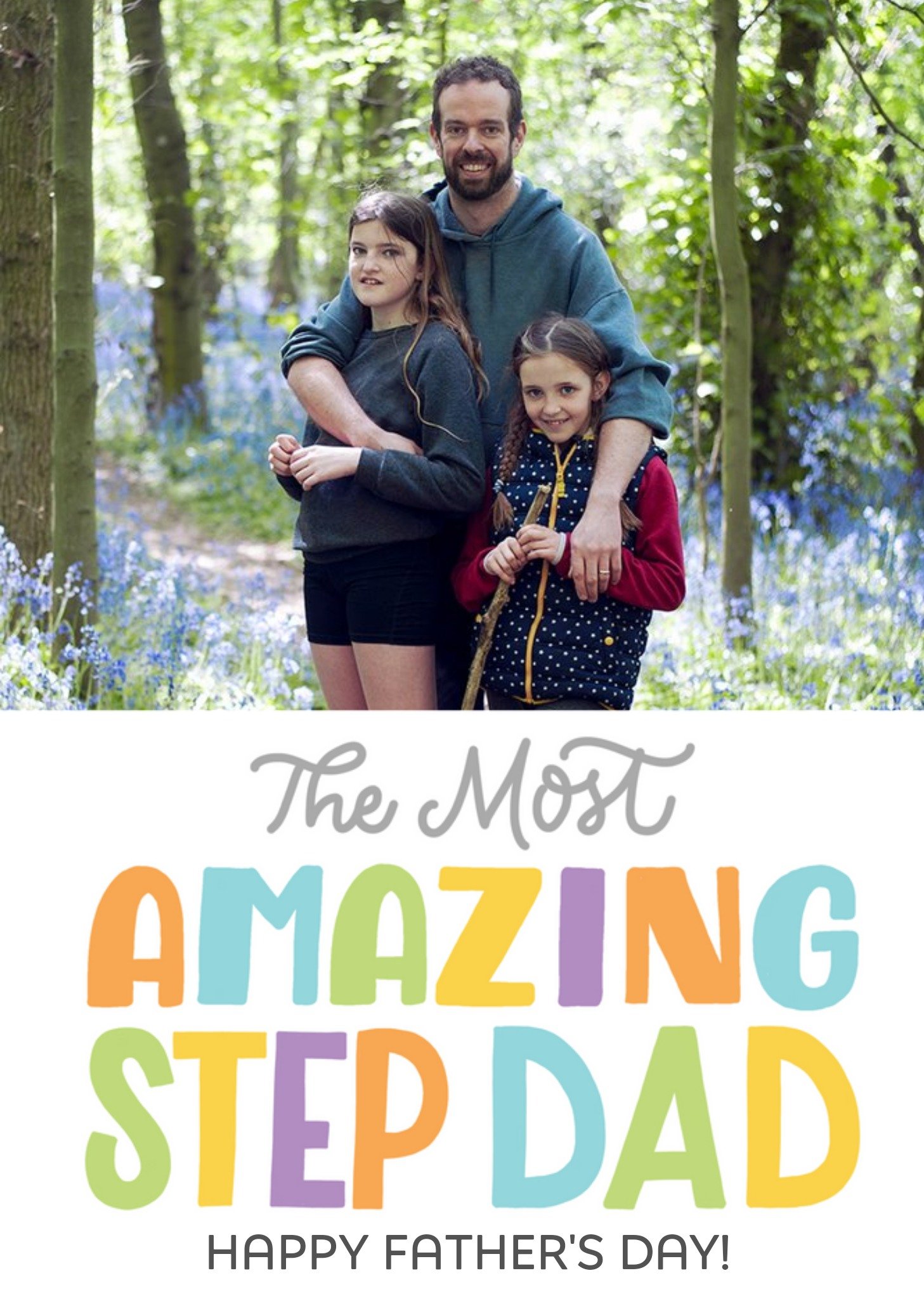 Moonpig The Most Amazing Step Dad Father's Day Card, Large
