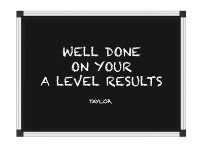 Chalkboard A-Level Exams Results Congratulations Card
