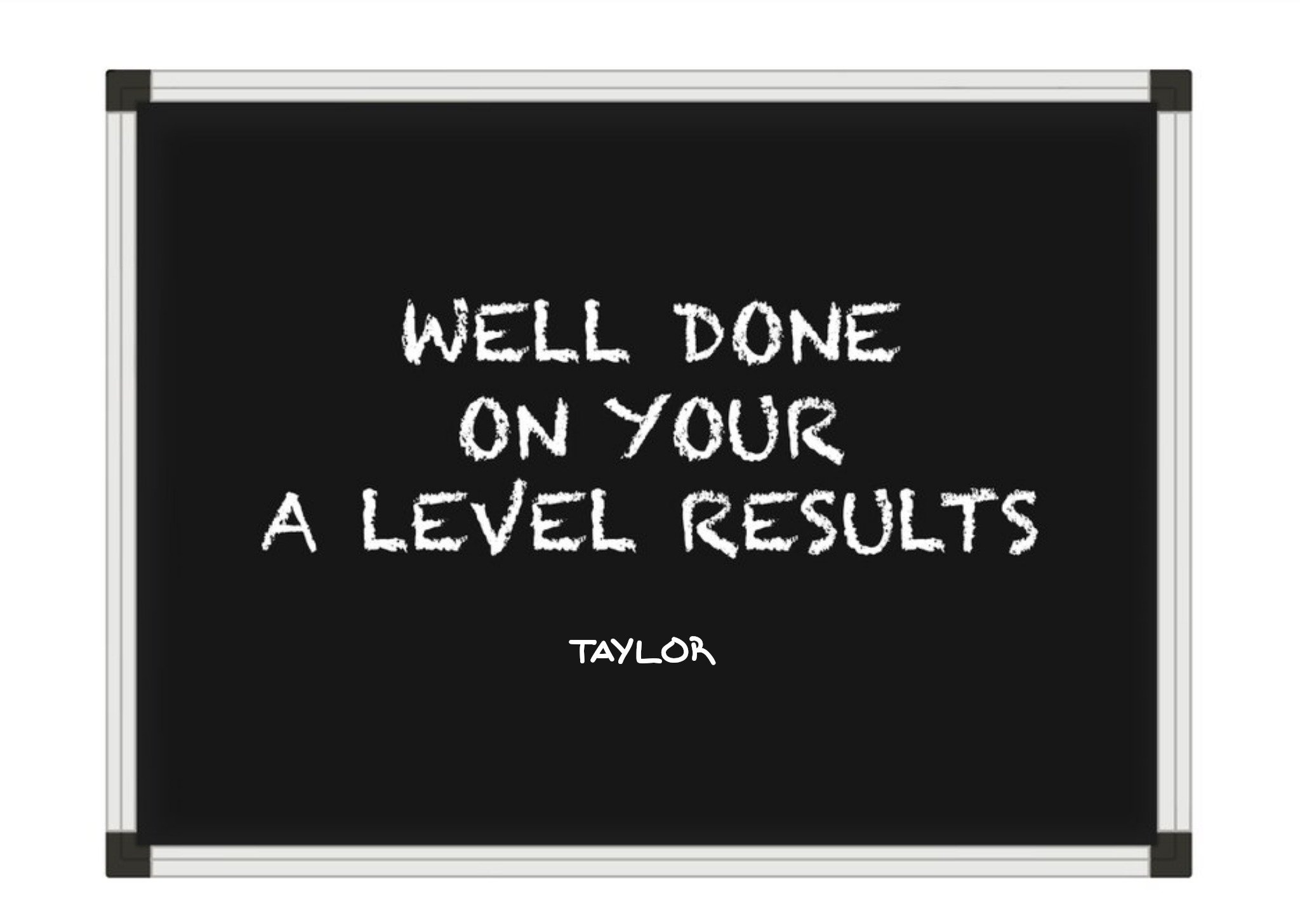 Moonpig Chalkboard A-Level Exams Results Congratulations Card, Large