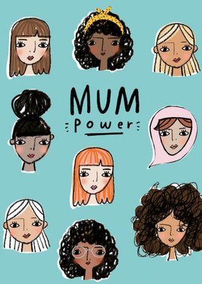 Pigment Cute Diverse Illustrations Mum Power Mother's Day Card