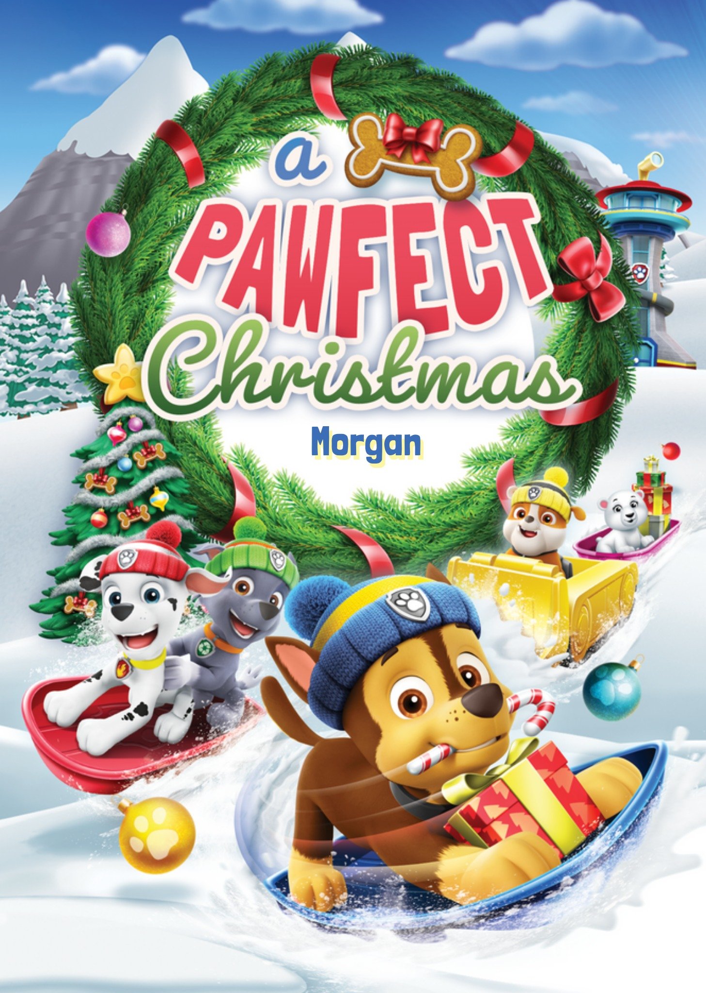 Paw Patrol Pawfect Christmas Card Ecard